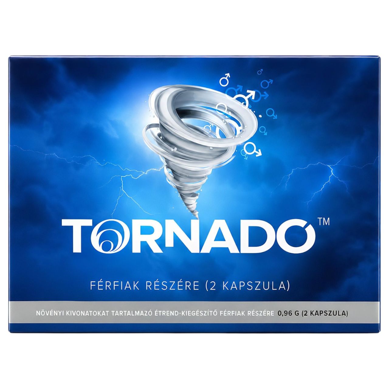 Tornado - étrend kiegészítő kapszula férfiaknak (2 db) Tornado - étrend kiegészítő kapszula férfiaknak (2 db)