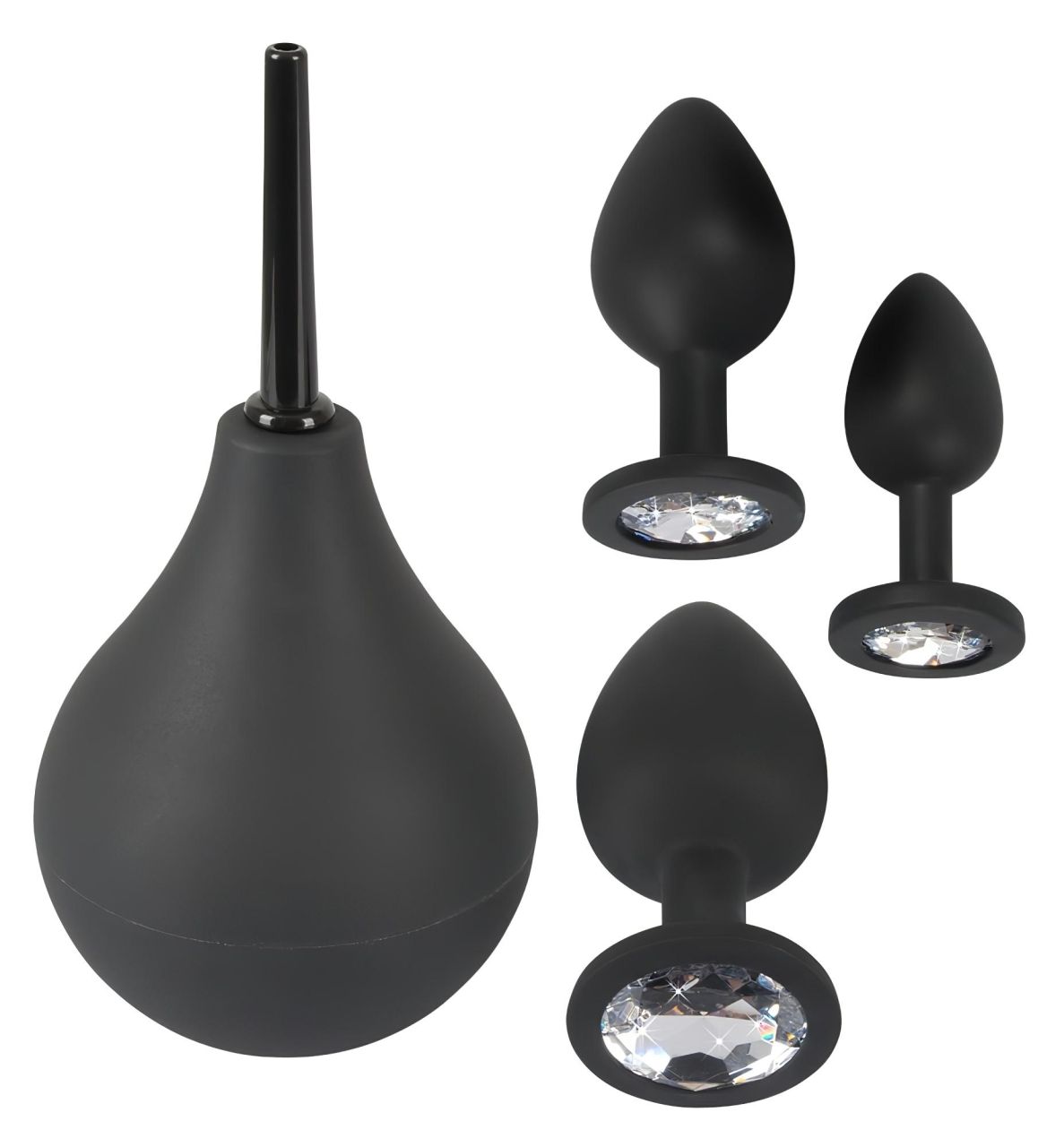 Black Velvets - anál plug szett (4 részes) - fekete Black Velvets - anál plug szett (4 részes) - fekete