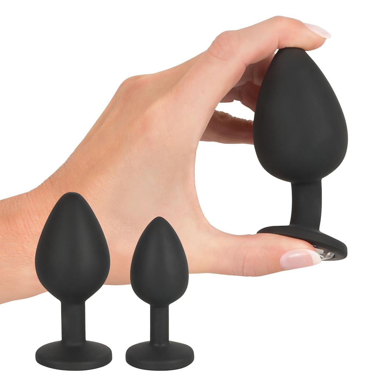 Black Velvets - anál plug szett (4 részes) - fekete Black Velvets - anál plug szett (4 részes) - fekete