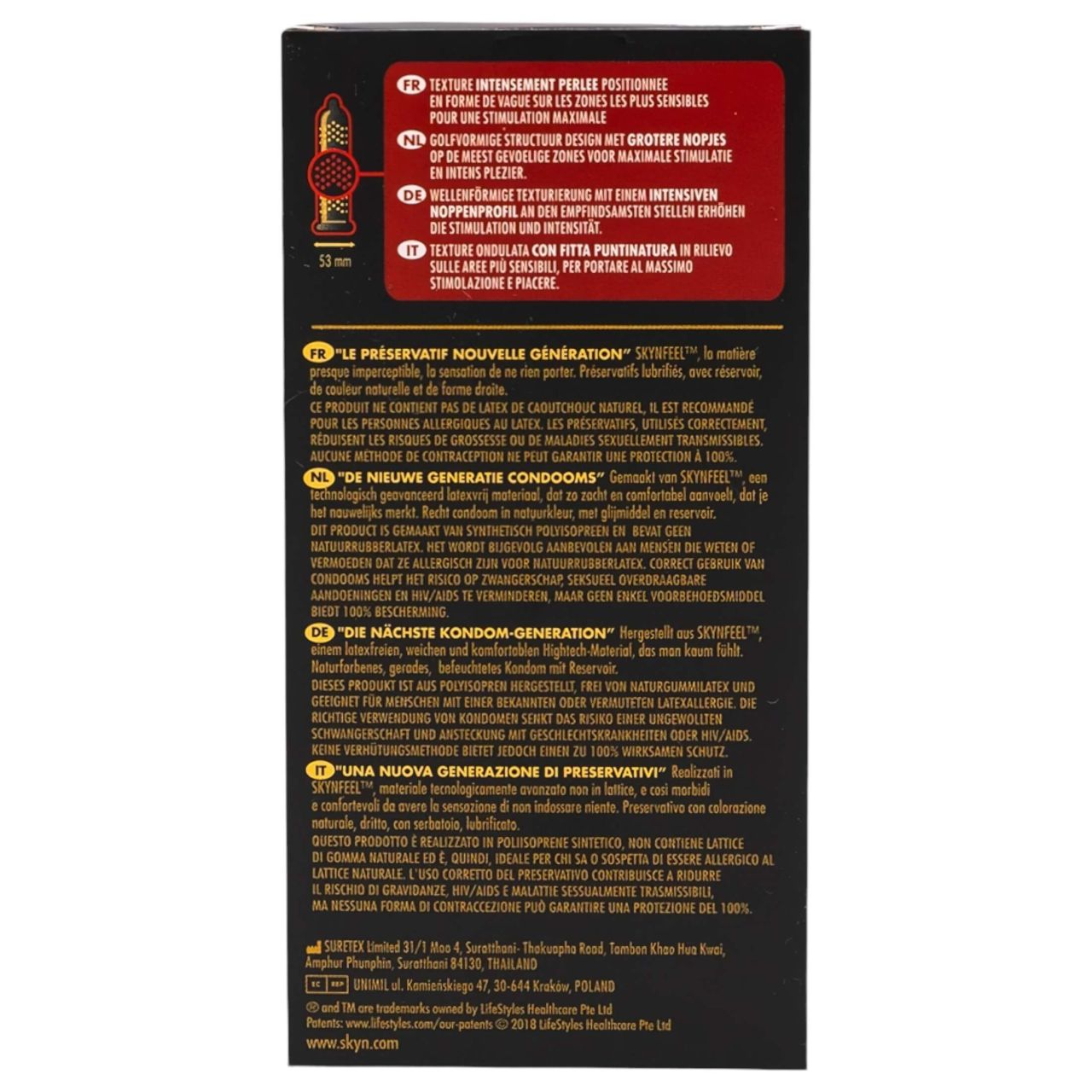 Manix SKYN Intense - latexmentes, gyöngyös óvszer (10db) Manix SKYN Intense - latexmentes, gyöngyös óvszer (10db)