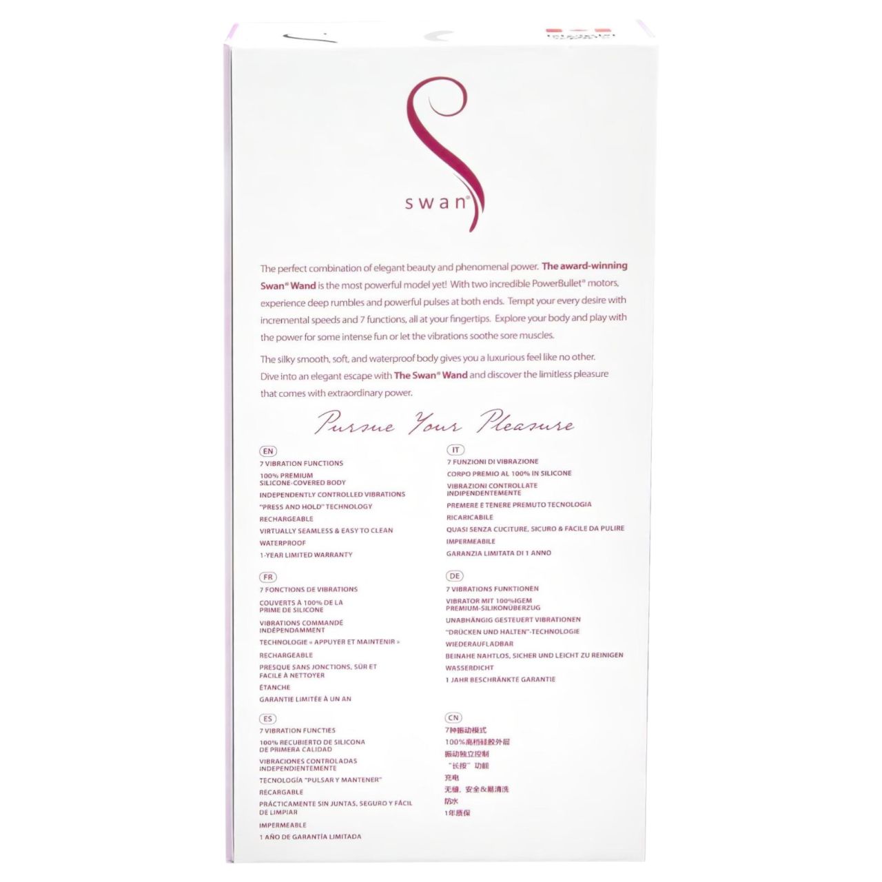 The Swan Wand - akkus masszírozó vibrátor (pink)