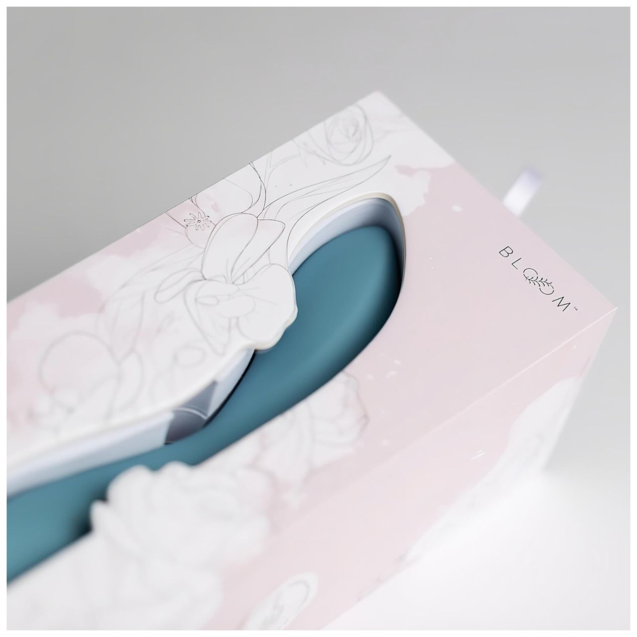 Bloom Rose - akkus, szilikon G-pont vibrátor (türkiz)