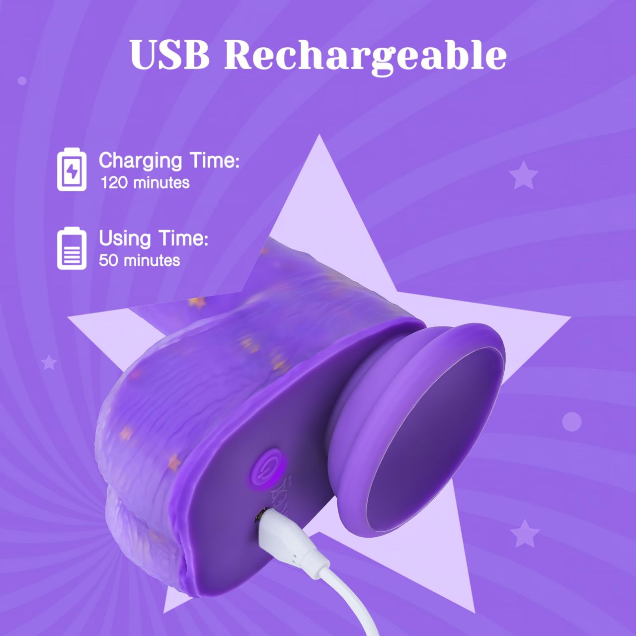 Tracy's Dog Jelivoy - élethű vibrátor - 22cm (lila)