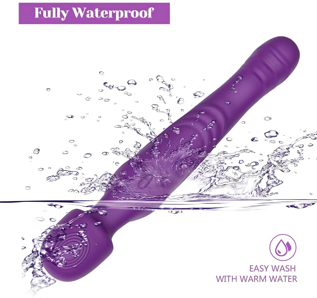 / Tracy's Dog Wand - pulzáló masszírozó vibrátor (lila)