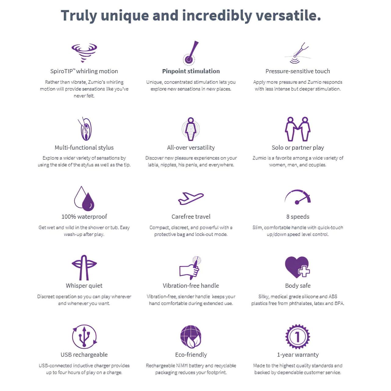 Zumio Soft - akkus csikló vibrátor (lila) Zumio Soft - akkus csikló vibrátor (lila)