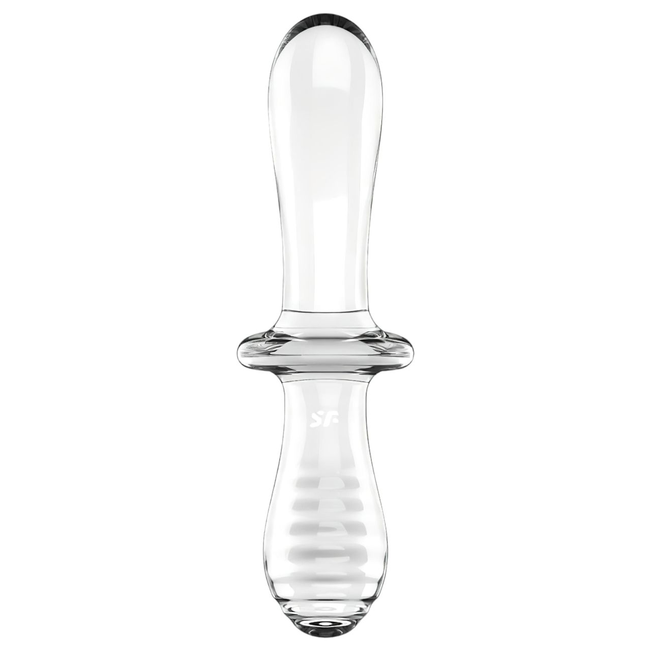 Satisfyer Double Crystal - kétvégű üveg dildó (átlátszó) Satisfyer Double Crystal - kétvégű üveg dildó (átlátszó)