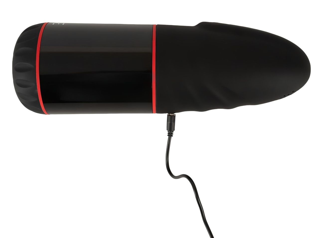 WYNE 02 - akkus, rezgő-szívó maszturbátor (fekete-fehér) WYNE 02 - akkus, rezgő-szívó maszturbátor (fekete-fehér)