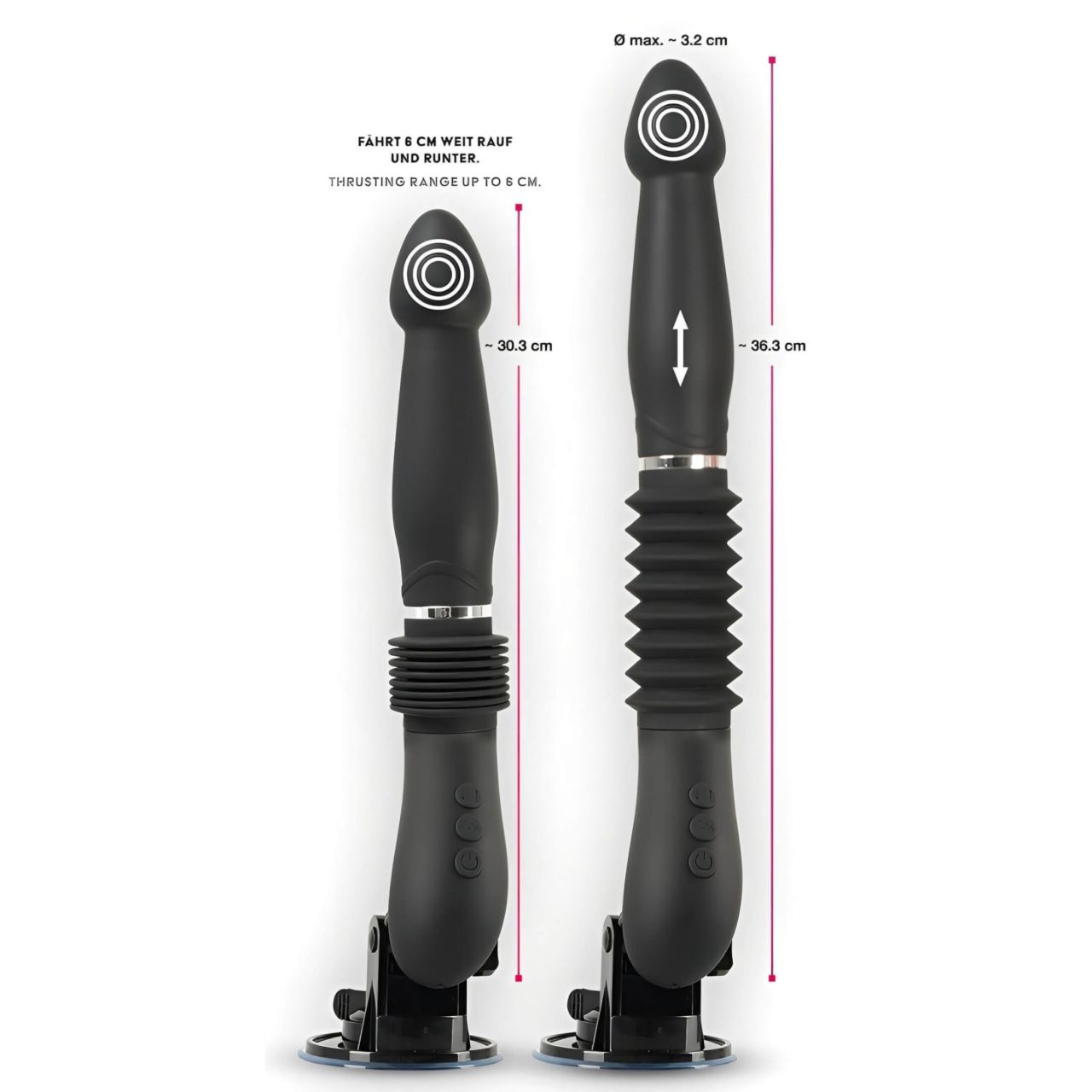You2Toys - RC Fucking Machine - akkus lökő vibrátor (fekete) You2Toys - RC Fucking Machine - akkus lökő vibrátor (fekete)