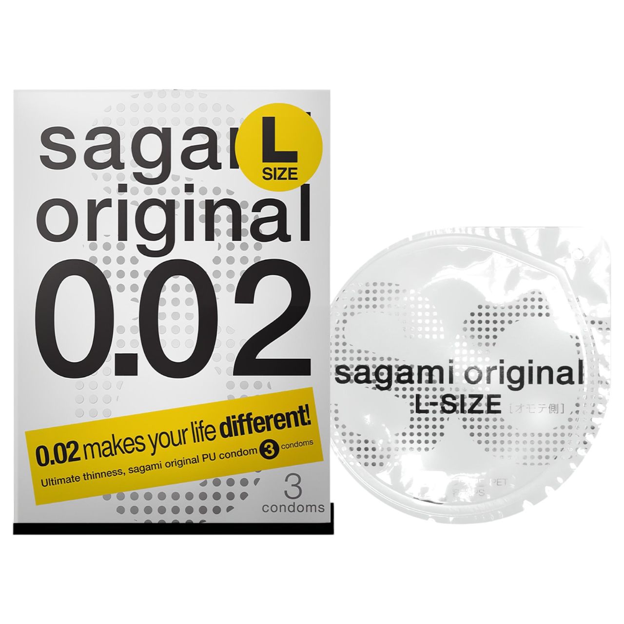 Sagami Original 0,02 L - óvszer - 58mm (3db)