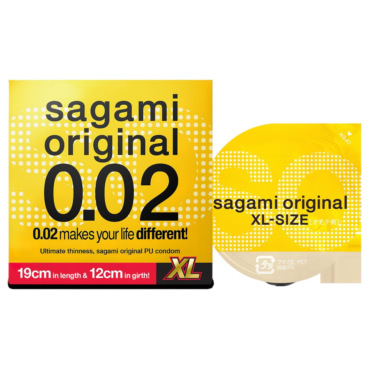 Sagami Original 0,02 XL - óvszer - 61mm (1db)