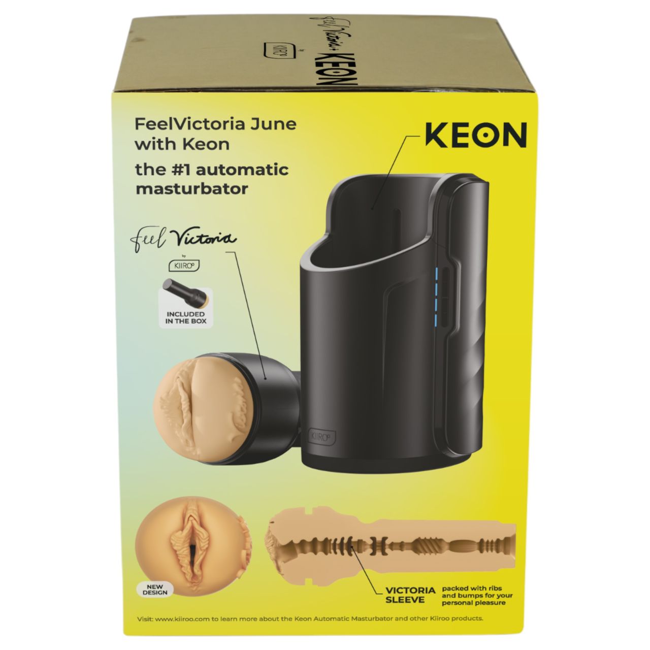 Kiiroo Keon Wifi + Victoria June - műpunci maszturbátor (natúr)