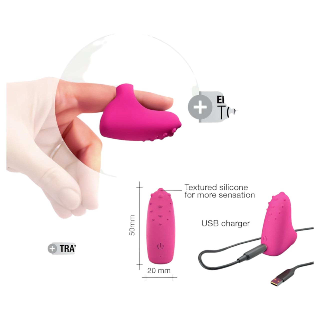 / Dorcel Magic Finger - akkus, ujjvibrátor (pink)