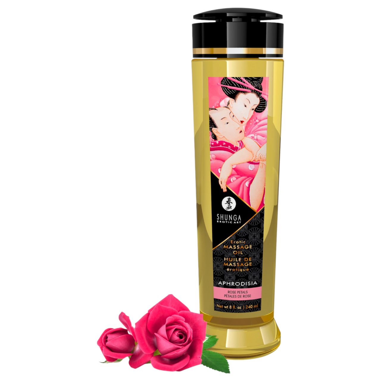 Shunga - masszázs olaj - rózsa (240 ml)