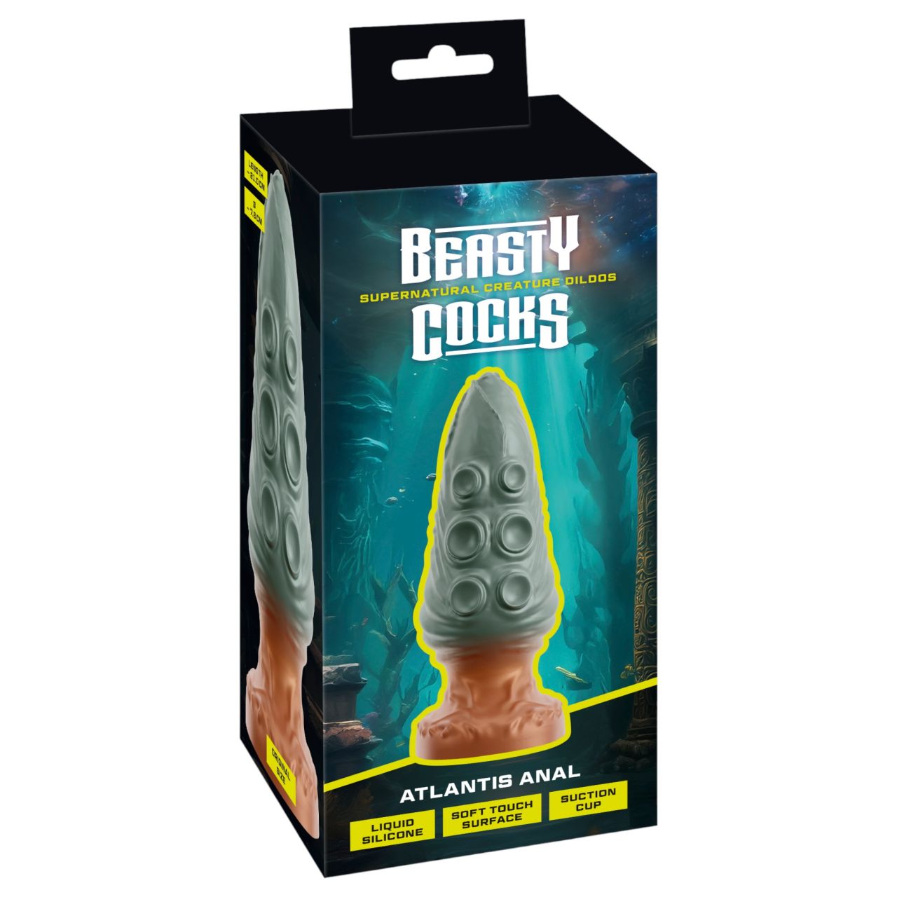 Beasty Cocks Atlantis - análplug (zöld)