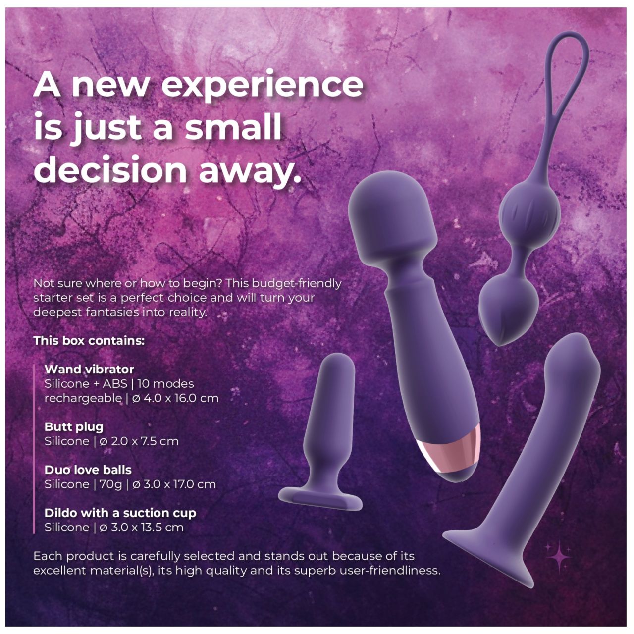 Magic Shiver Feminine - szexkészlet nőknek (4 részes)