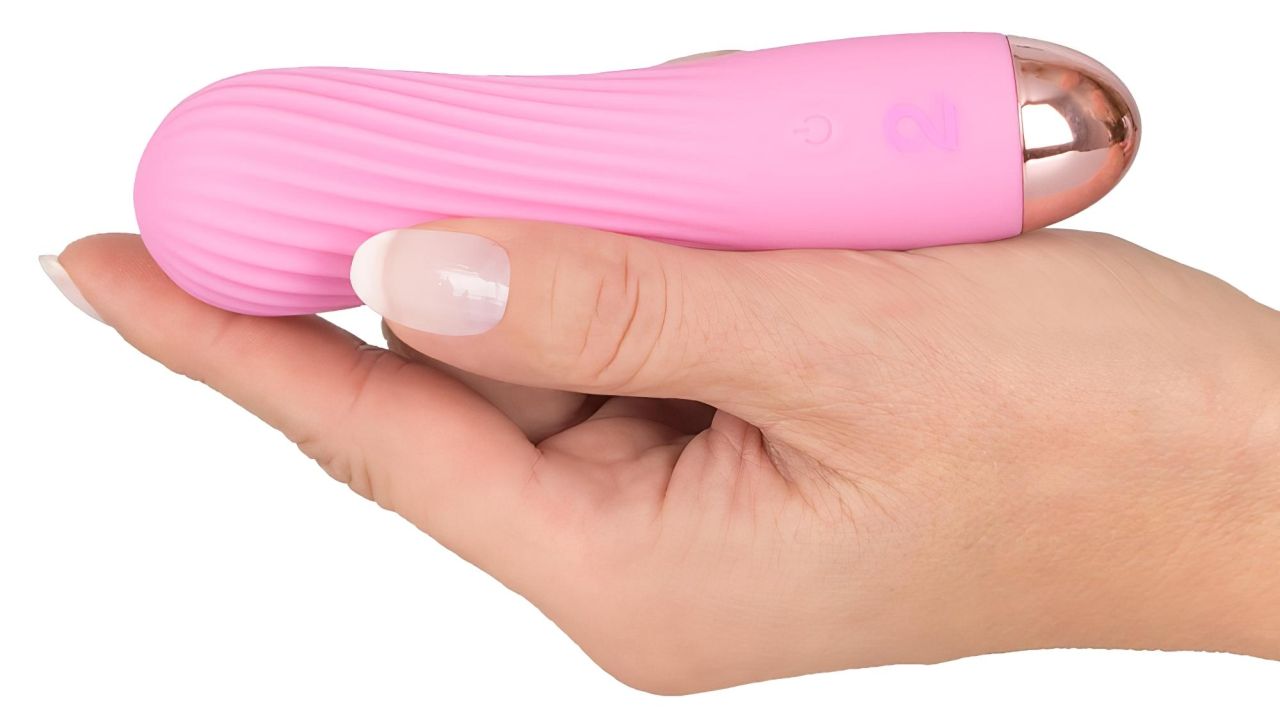 Cuties Mini - akkus, vízálló, spirál vibrátor (pink)