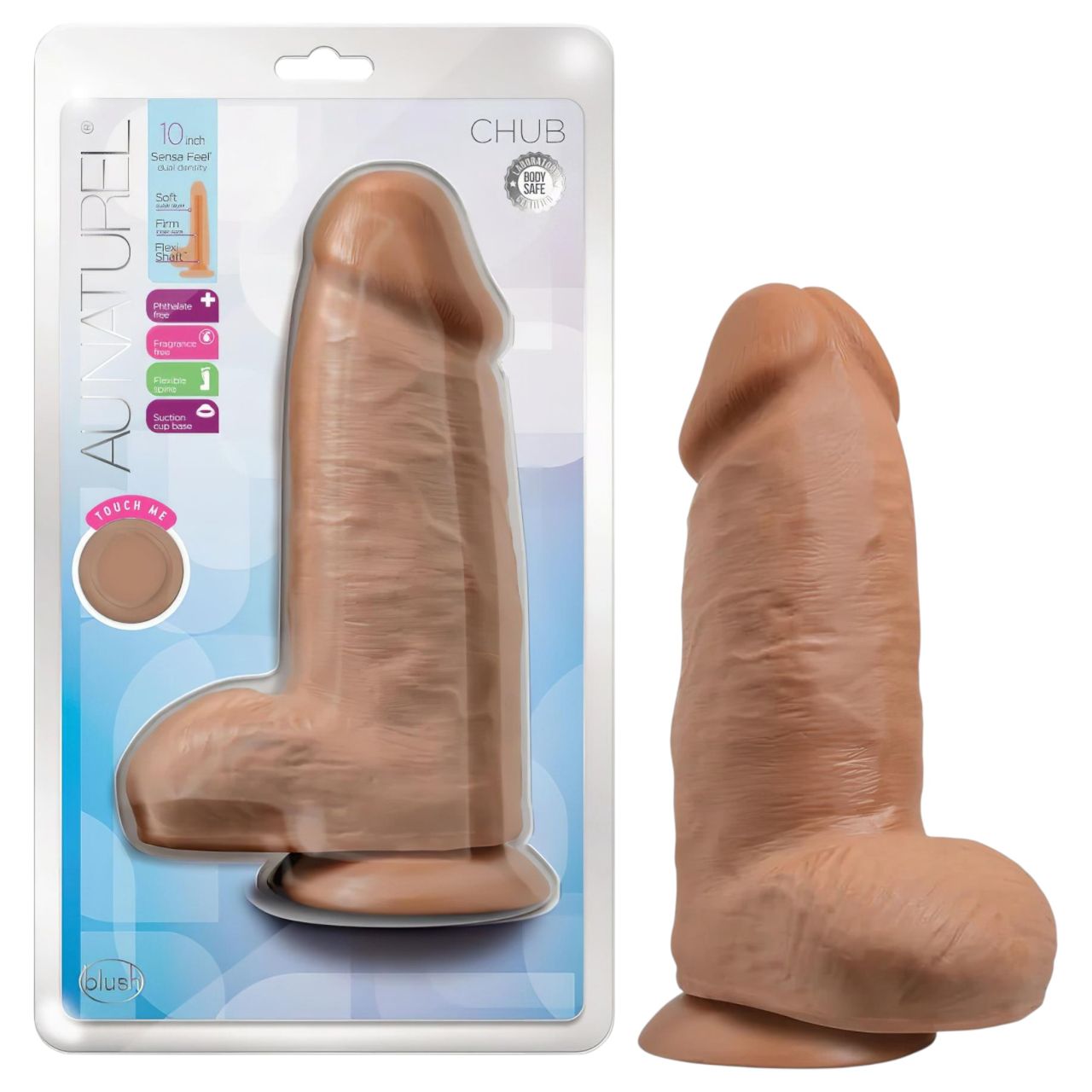 Blush Chub - élethű, tapadótalpas dildó - 18cm (natúr)