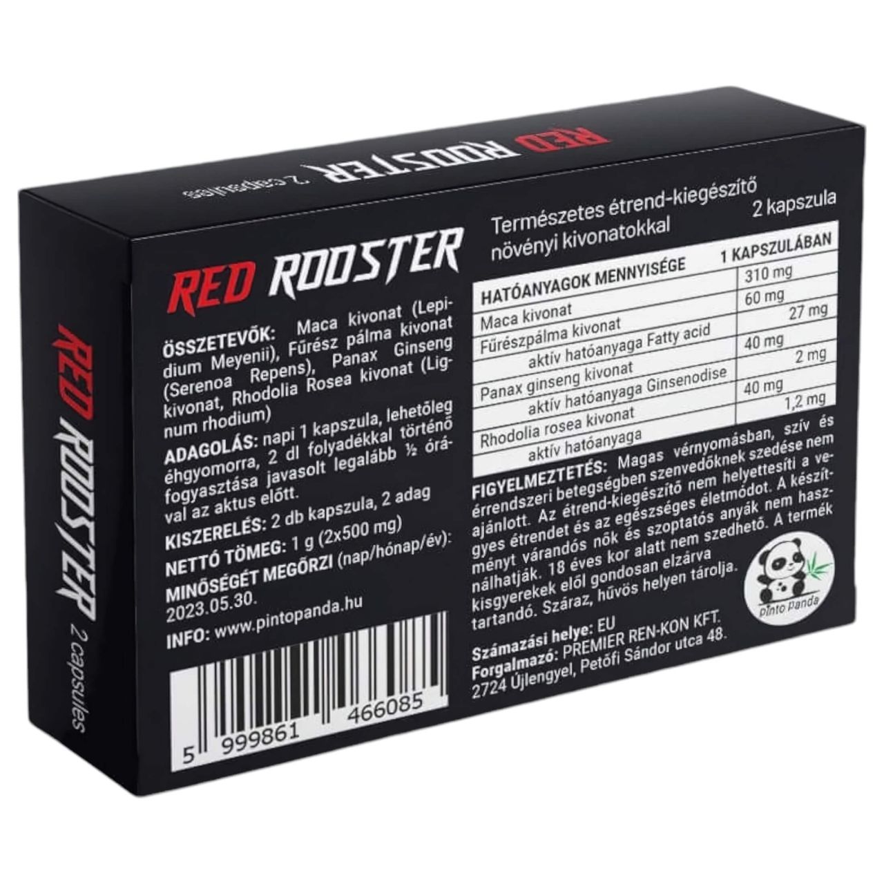 Red Rooster - természetes étrend kiegészítő férfiaknak (2 db)
