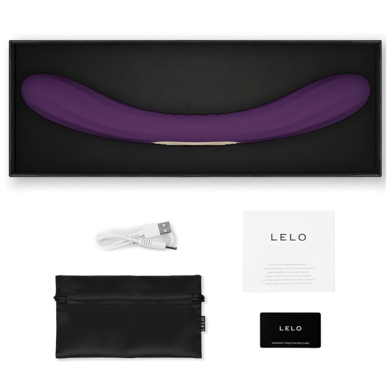 LELO Boomerang - kétvégű vibrátor (lila)