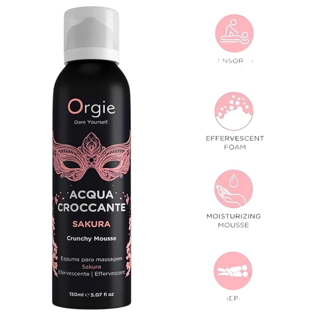 / Orgie Acqua Croccante - masszázs hab - cseresznyevirág (150ml)