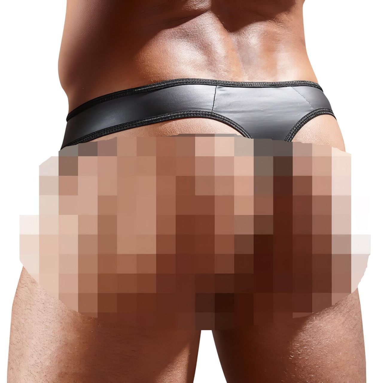 Svenjoyment - fényes férfi tanga átlátszó betéttel (fekete) Svenjoyment - fényes férfi tanga átlátszó betéttel (fekete)