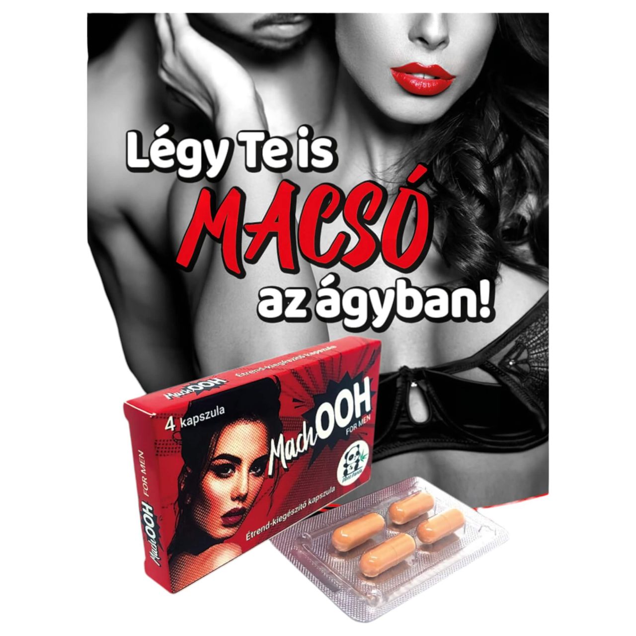 MachOOH étrend kiegészítő kapszula férfiaknak (4 db) MachOOH étrend kiegészítő kapszula férfiaknak (4 db)