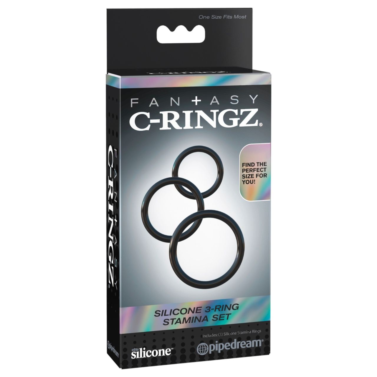 Fantasy C-Ringz - péniszgyűrű trió (fekete)