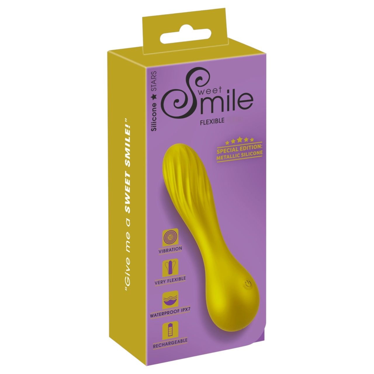 Sweet Smile - Metallic Vibe mini vibrátor (sárga) Sweet Smile - Metallic Vibe mini vibrátor (sárga)