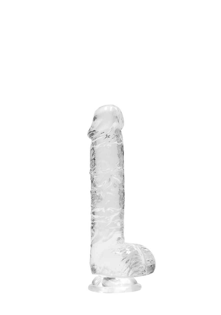 RealRock - átlátszó élethű dildó (átlátszó, 15 cm) RealRock - átlátszó élethű dildó (átlátszó, 15 cm)