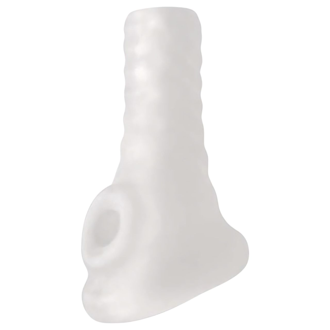 Perfect Fit Breeder - nyitott péniszköpeny (10 cm, fehér)