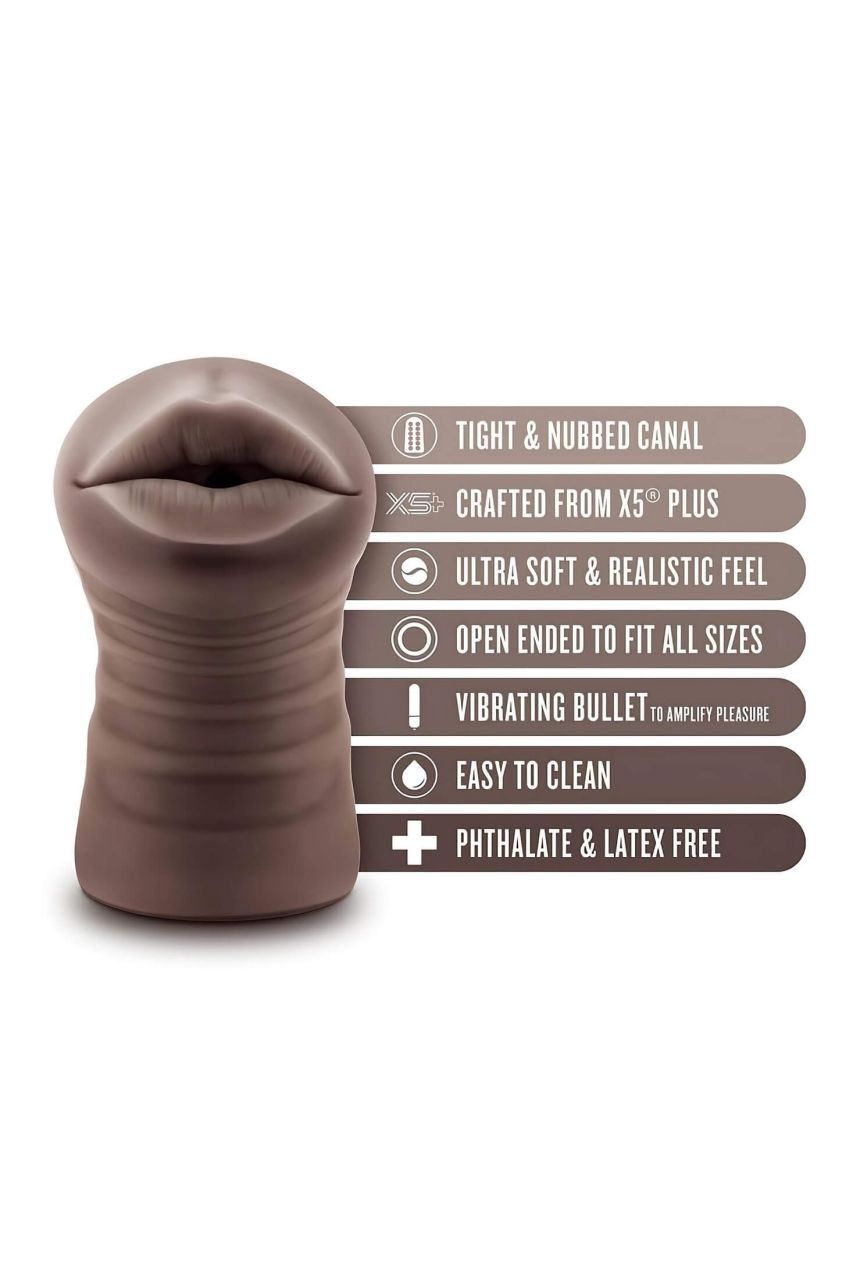 EnLust Krystal - AI Dream Girl vibrációs száj-maszturbátor (barna) EnLust Krystal - AI Dream Girl vibrációs száj-maszturbátor (barna)