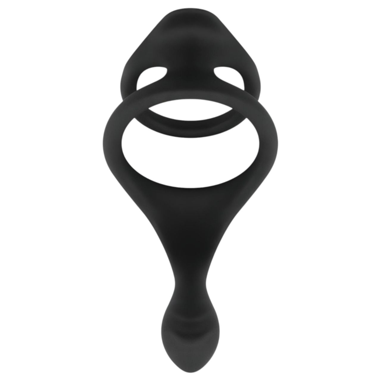 EasyToys Pleasure Ring - rugalmas pénisz- és heregyűrű (fekete) EasyToys Pleasure Ring - rugalmas pénisz- és heregyűrű (fekete)