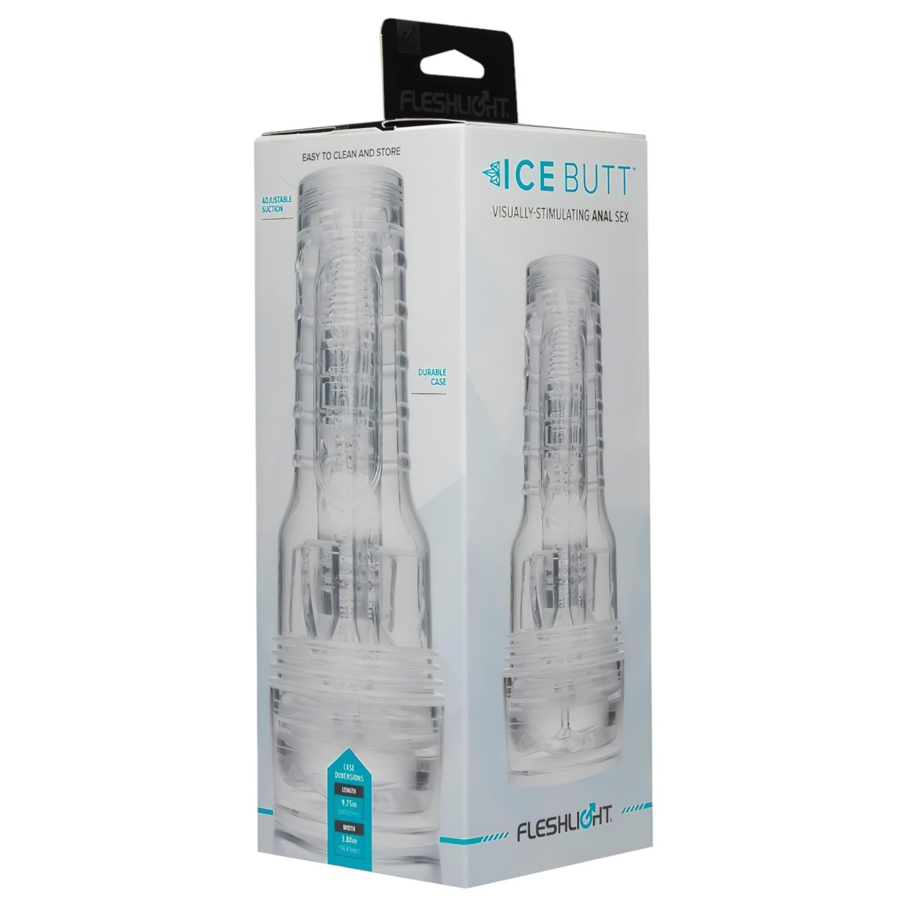 Fleshlight Ice Butt - műpopsi maszturbátor (átlátszó)