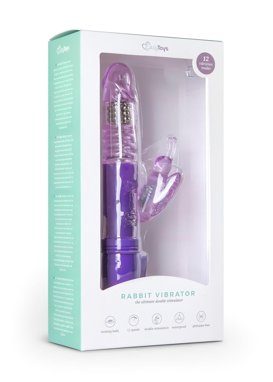 EasyToys Butterfly - forgó-lökő vibrátor (lila) EasyToys Butterfly - forgó-lökő vibrátor (lila)