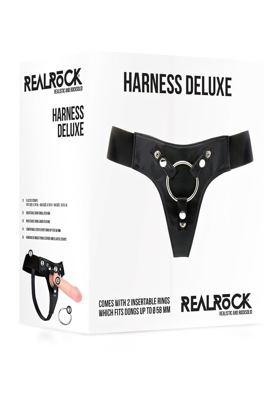 RealRock Deluxe - alsó felcsatolható termékekhez (fekete)