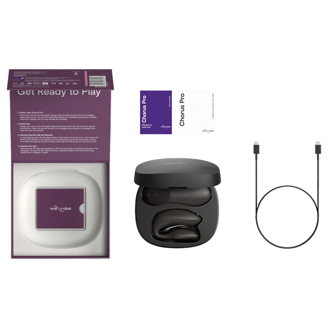 We-Vibe Chorus Pro - okos, távirányítós párvibrátor (fekete)