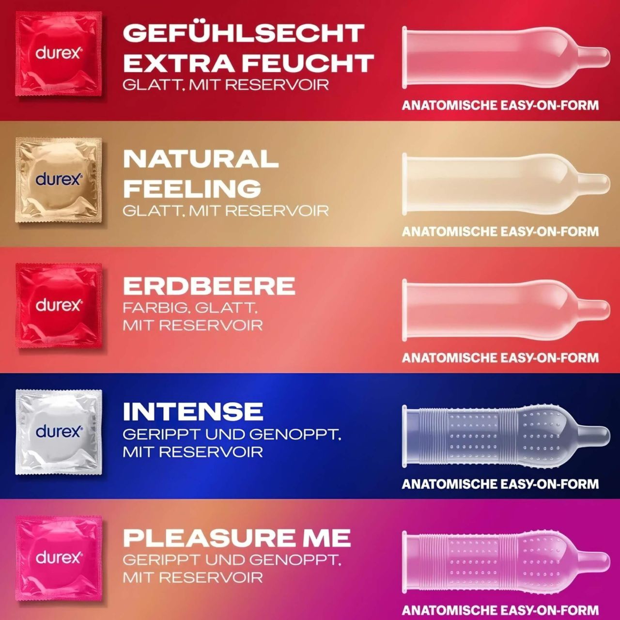 Durex Love Mix - óvszer csomag (40 db)
