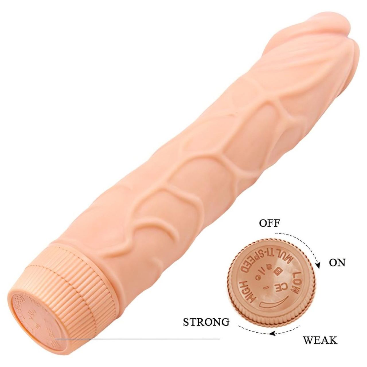 Baile Barbara - élethű vibrátor - 22,5 cm (natúr)