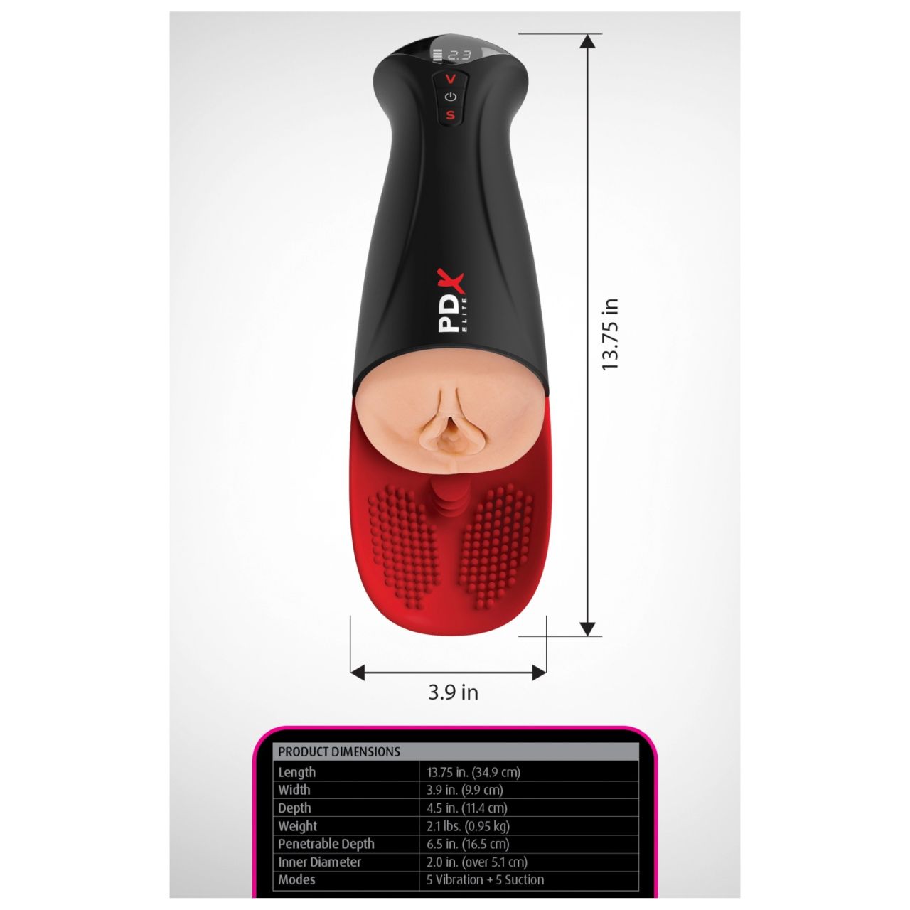 PDX Elite Fuck-O-Matic Pro XL automata szívó maszturbátor – fekete