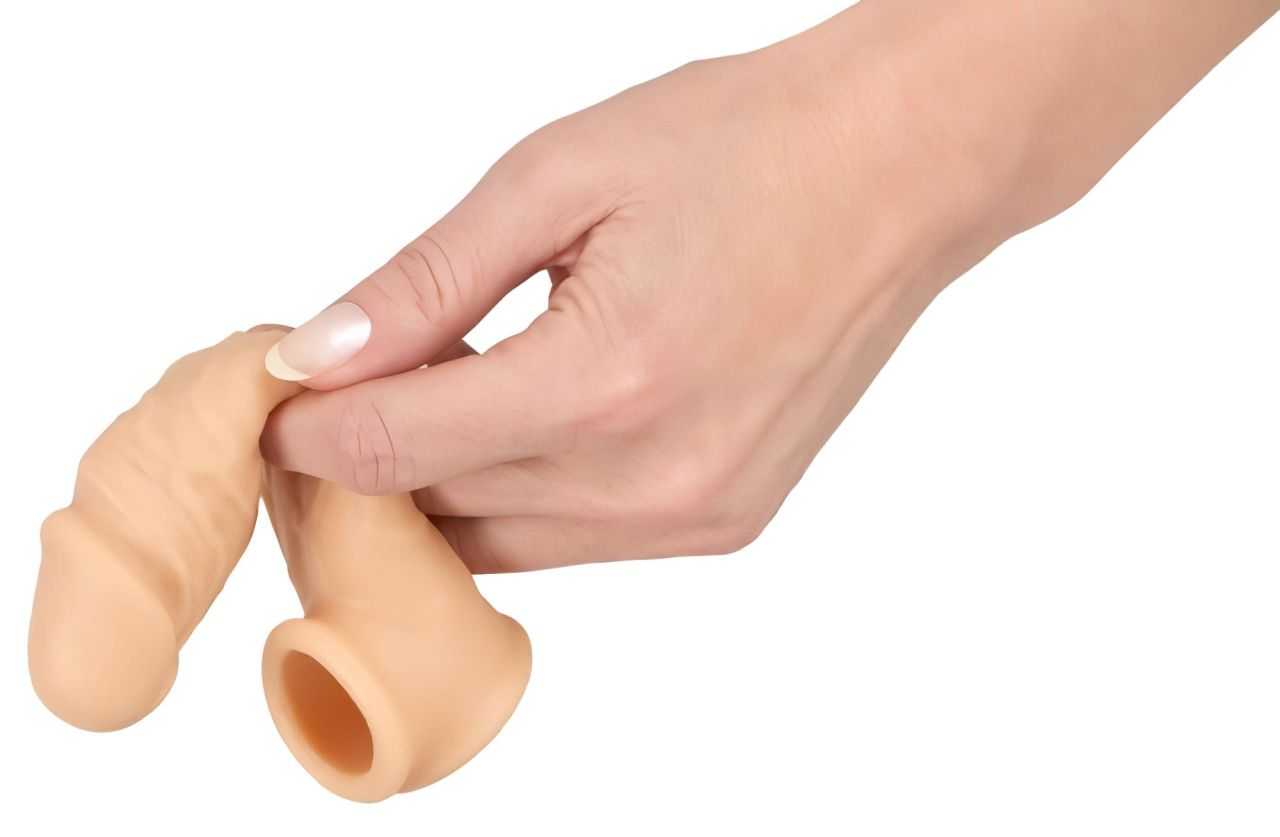 realistixxx - heregyűrűs péniszköpeny - 16 cm (natúr) realistixxx - heregyűrűs péniszköpeny - 16 cm (natúr)
