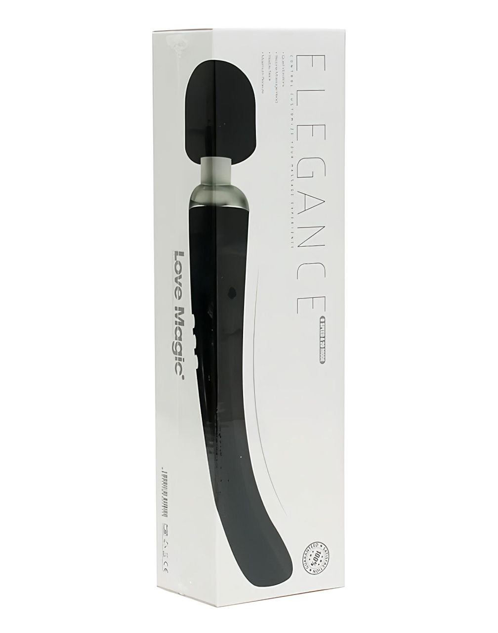 Love Magic Elegance Wand - akkus, masszírozó vibrátor (fekete) Love Magic Elegance Wand - akkus, masszírozó vibrátor (fekete)