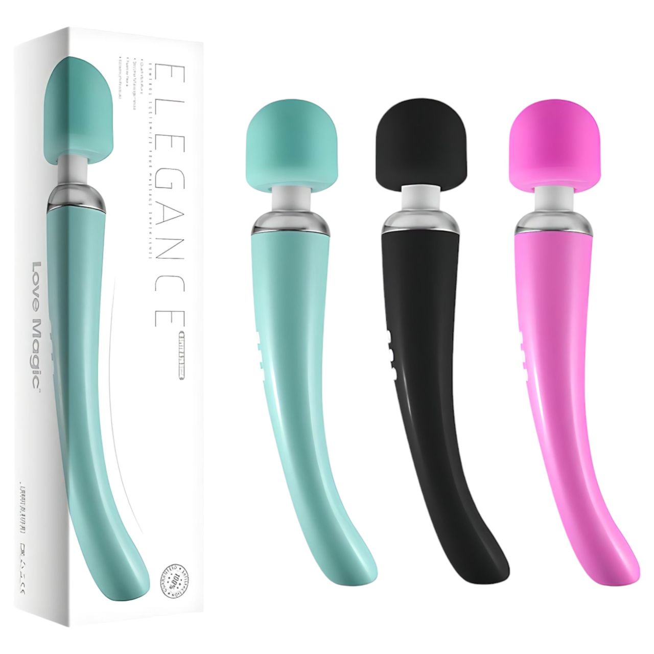 Love Magic Elegance Wand - akkus, masszírozó vibrátor (fekete) Love Magic Elegance Wand - akkus, masszírozó vibrátor (fekete)