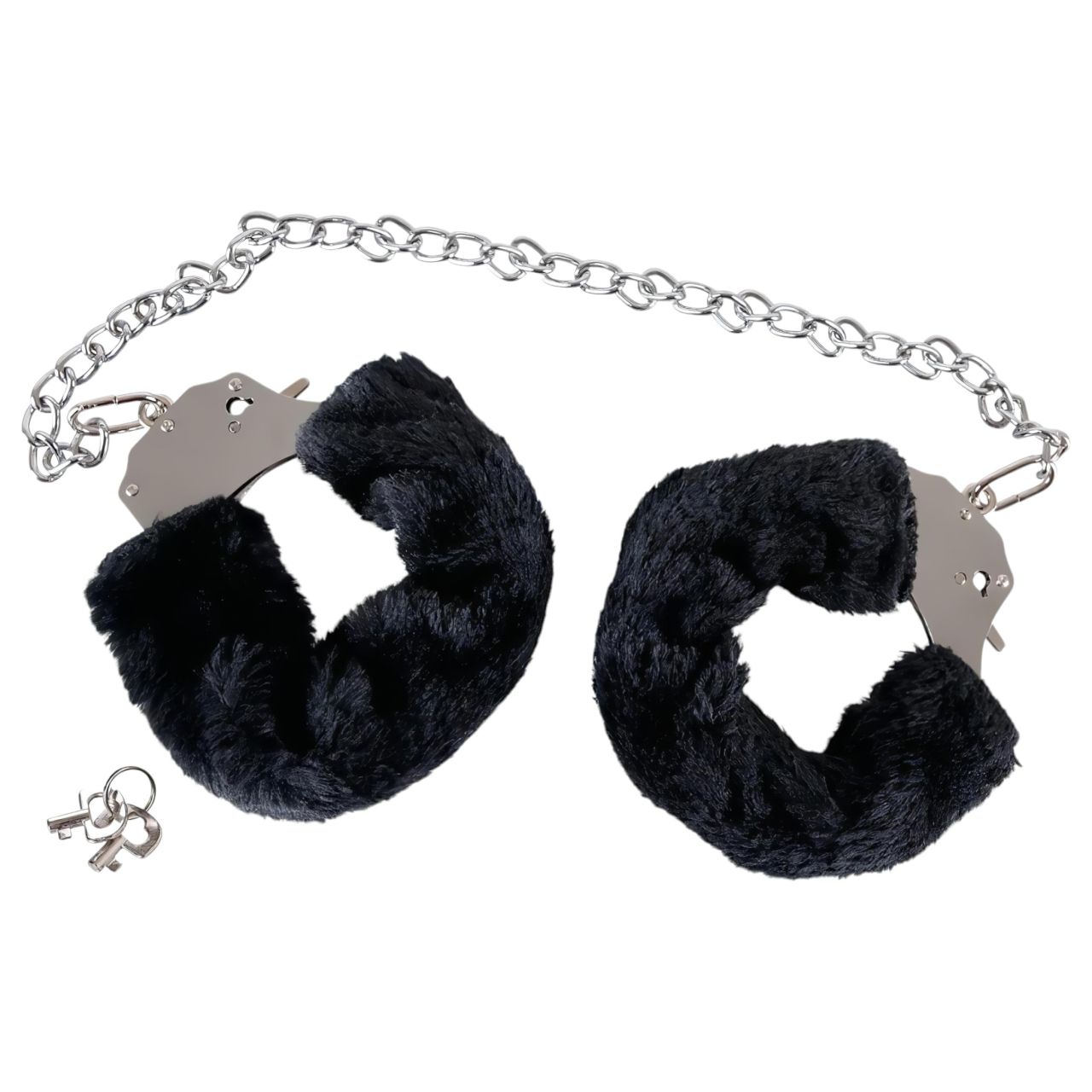 You2Toys - Plüss bilincs hosszú lánccal (fekete)