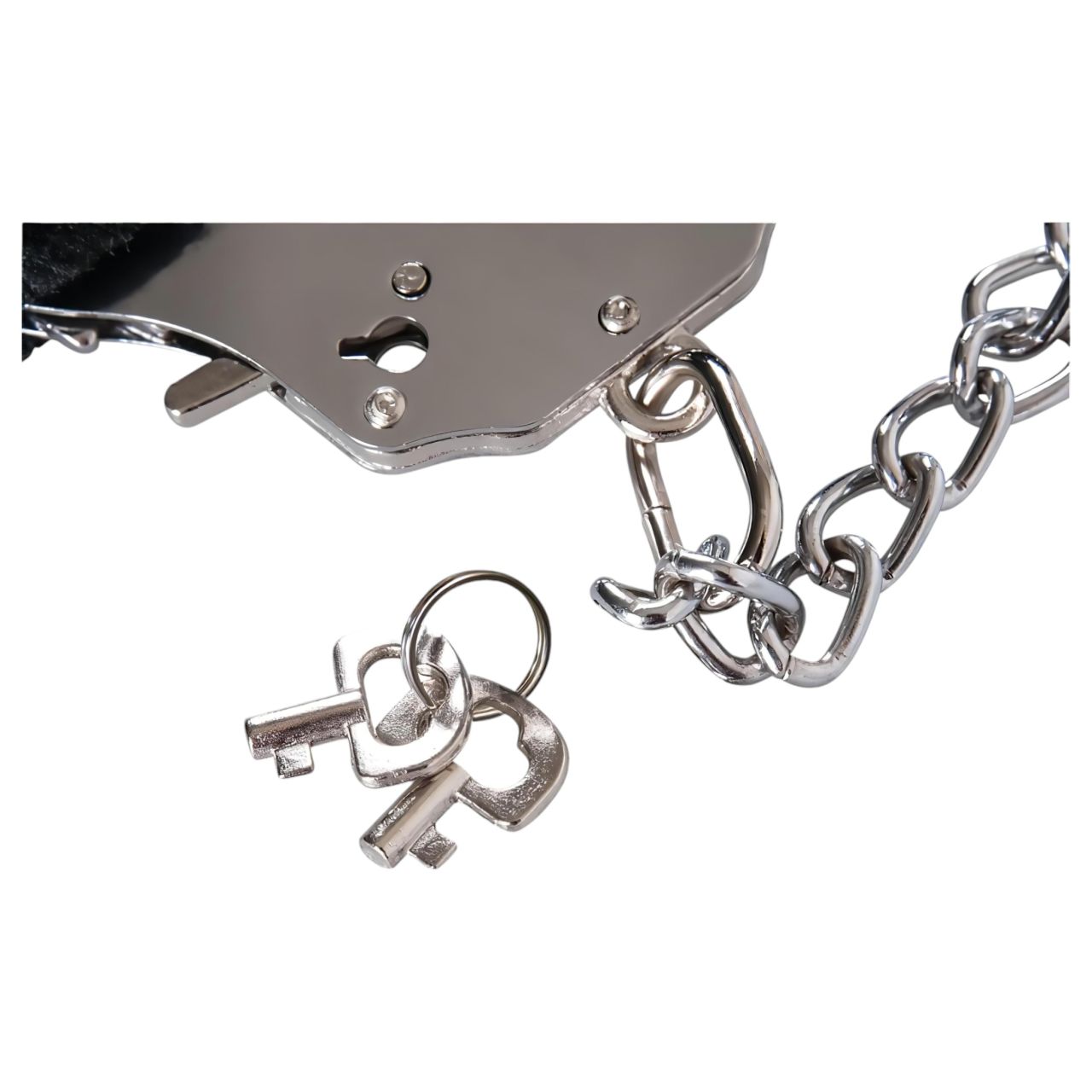 You2Toys - Plüss bilincs hosszú lánccal (fekete)