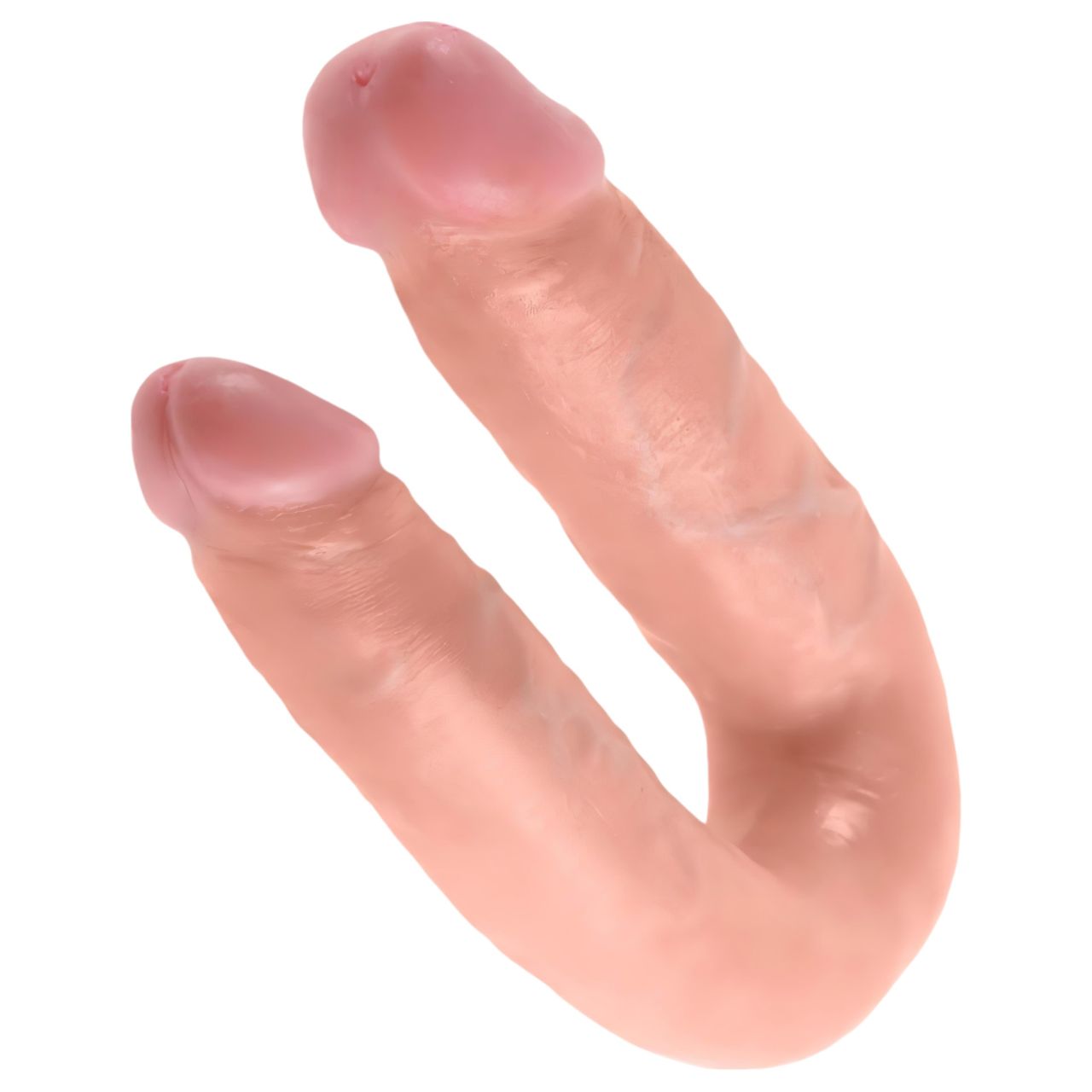 King Cock dupla dildó (közepes, natúr)