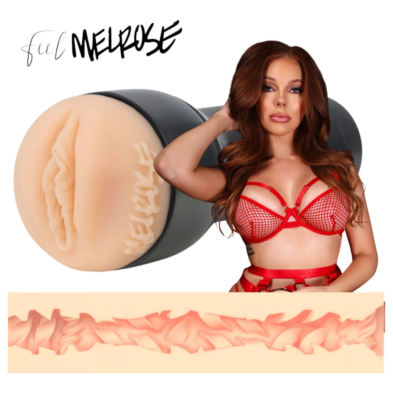 Kiiroo MelRose Michaels - művagina - PowerBlow kompatibilis (natúr)