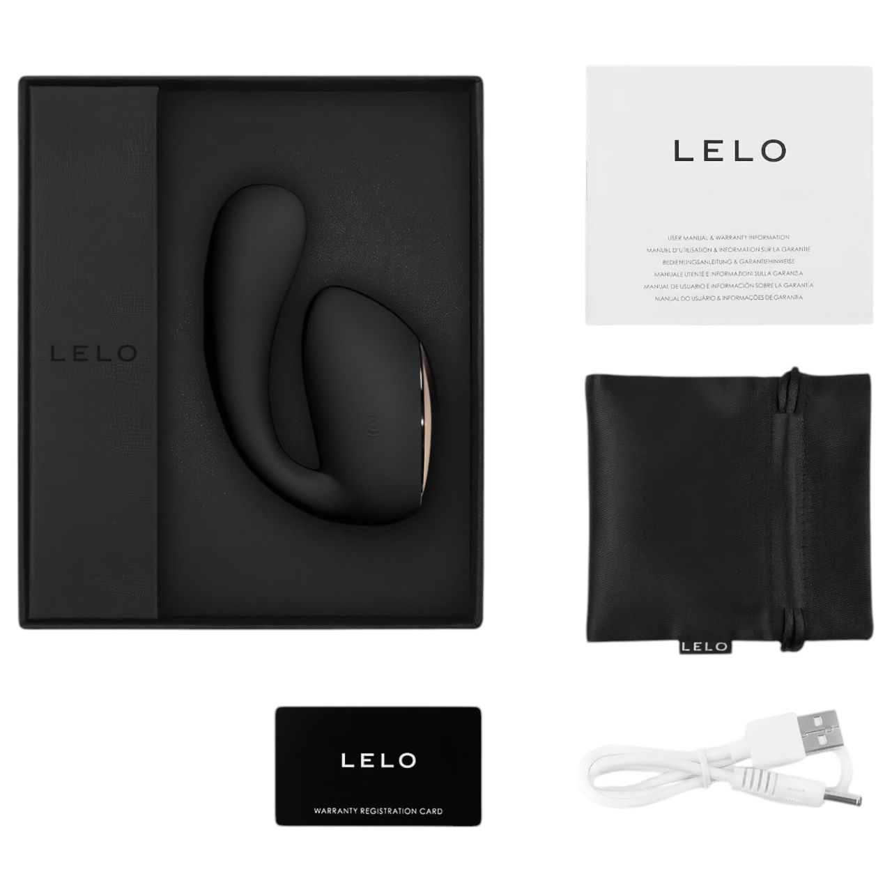 LELO Ida Wave – App-vezérelt rezgő-forgó vibrátor (fekete) LELO Ida Wave – App-vezérelt rezgő-forgó vibrátor (fekete)
