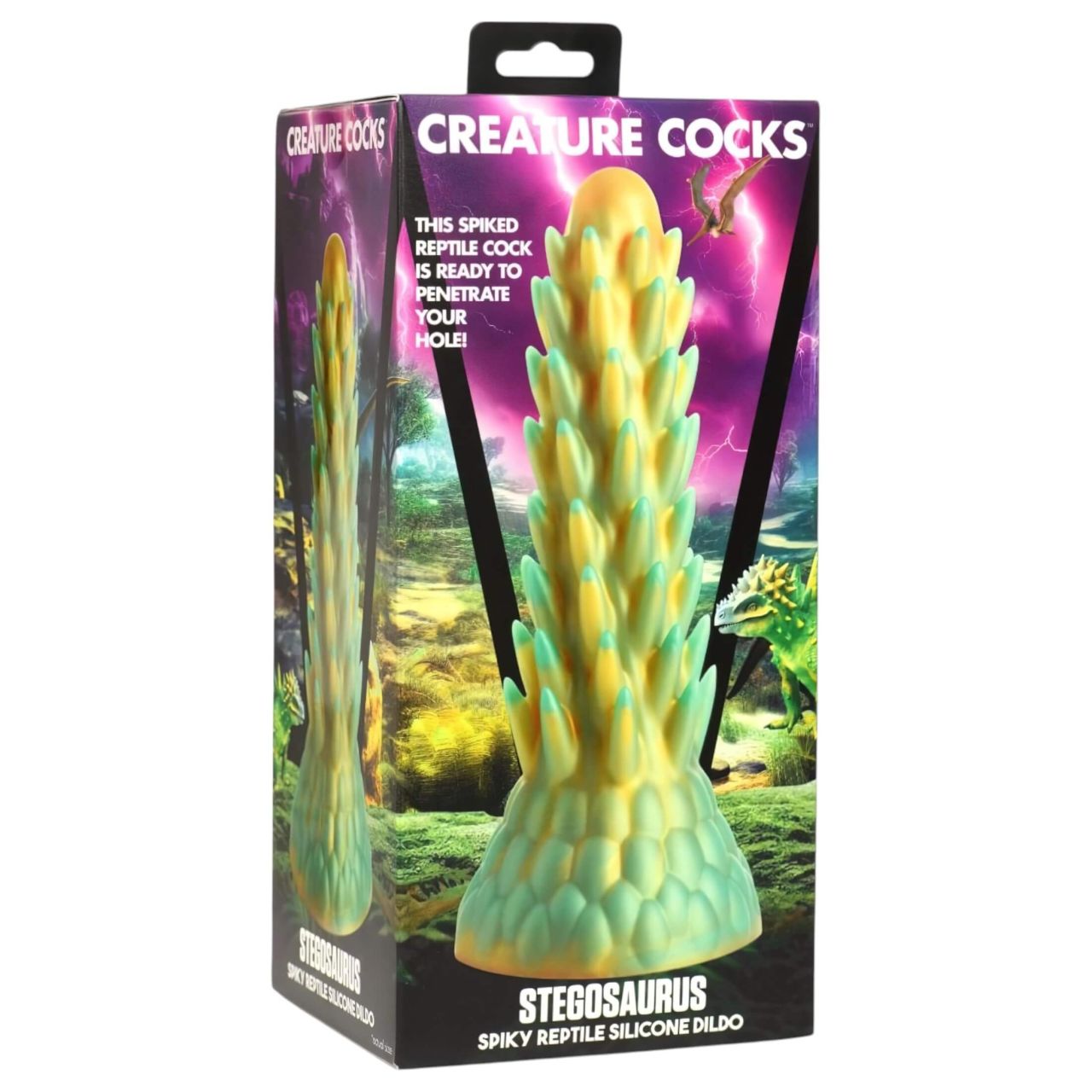 Creature Cocks Stegosaurus - szilikon dildó - 20 cm (zöld) Creature Cocks Stegosaurus - szilikon dildó - 20 cm (zöld)