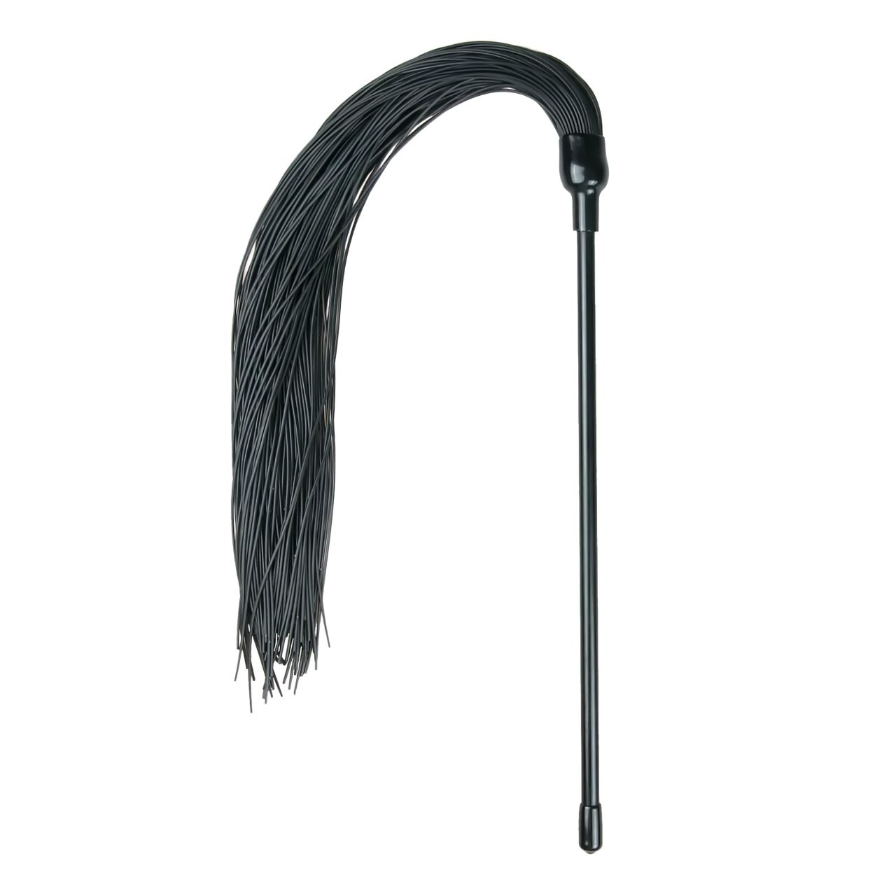 EasyToys Tickler - csípős szilikon korbács (fekete)