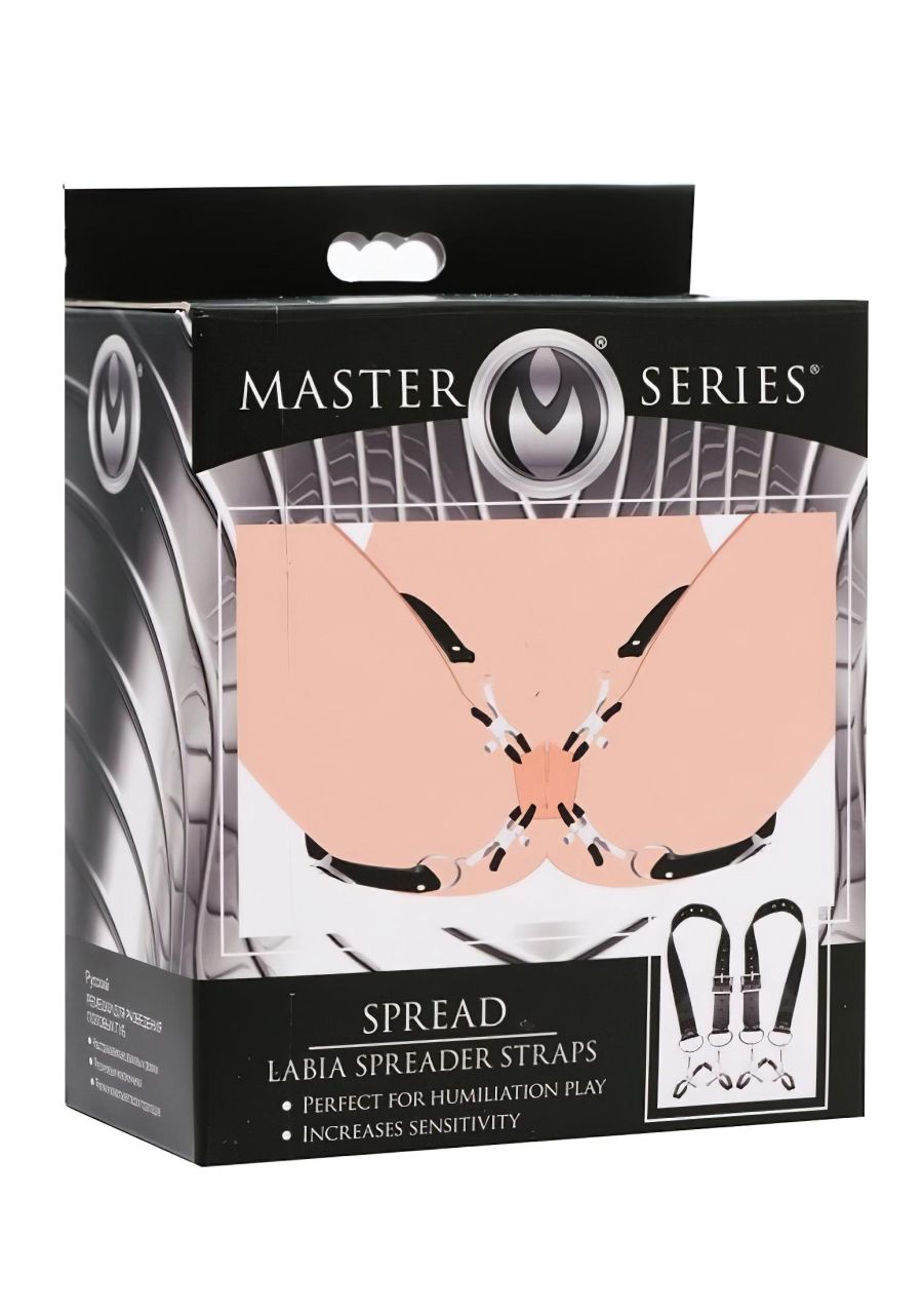XR Brands - szeméremajak-széthúzó csipeszek (fekete) XR Brands - szeméremajak-széthúzó csipeszek (fekete)